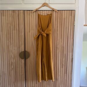 Greylin Anthropologie Mustard Yellow Wrap Romper Medium